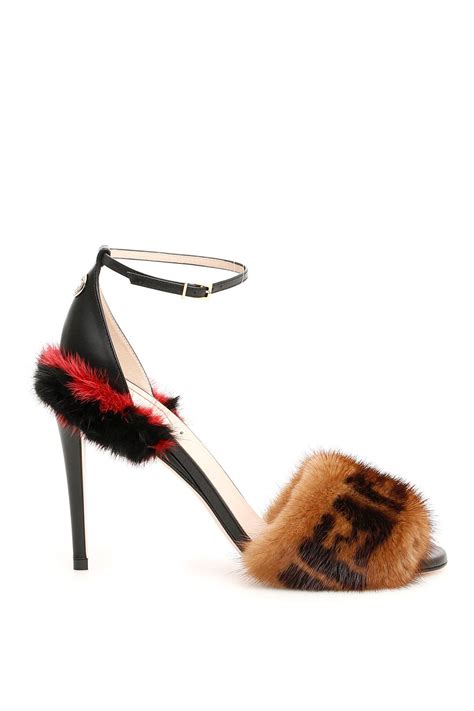 fendi ff fur sandals|Women's Designer Sandals & Mules .